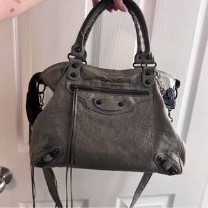 Balenciaga Velo City Bag in Grey